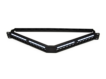 24口角型模块化配线架（空架）