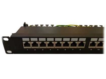 24口集成式超六类屏蔽配线架（含模块）