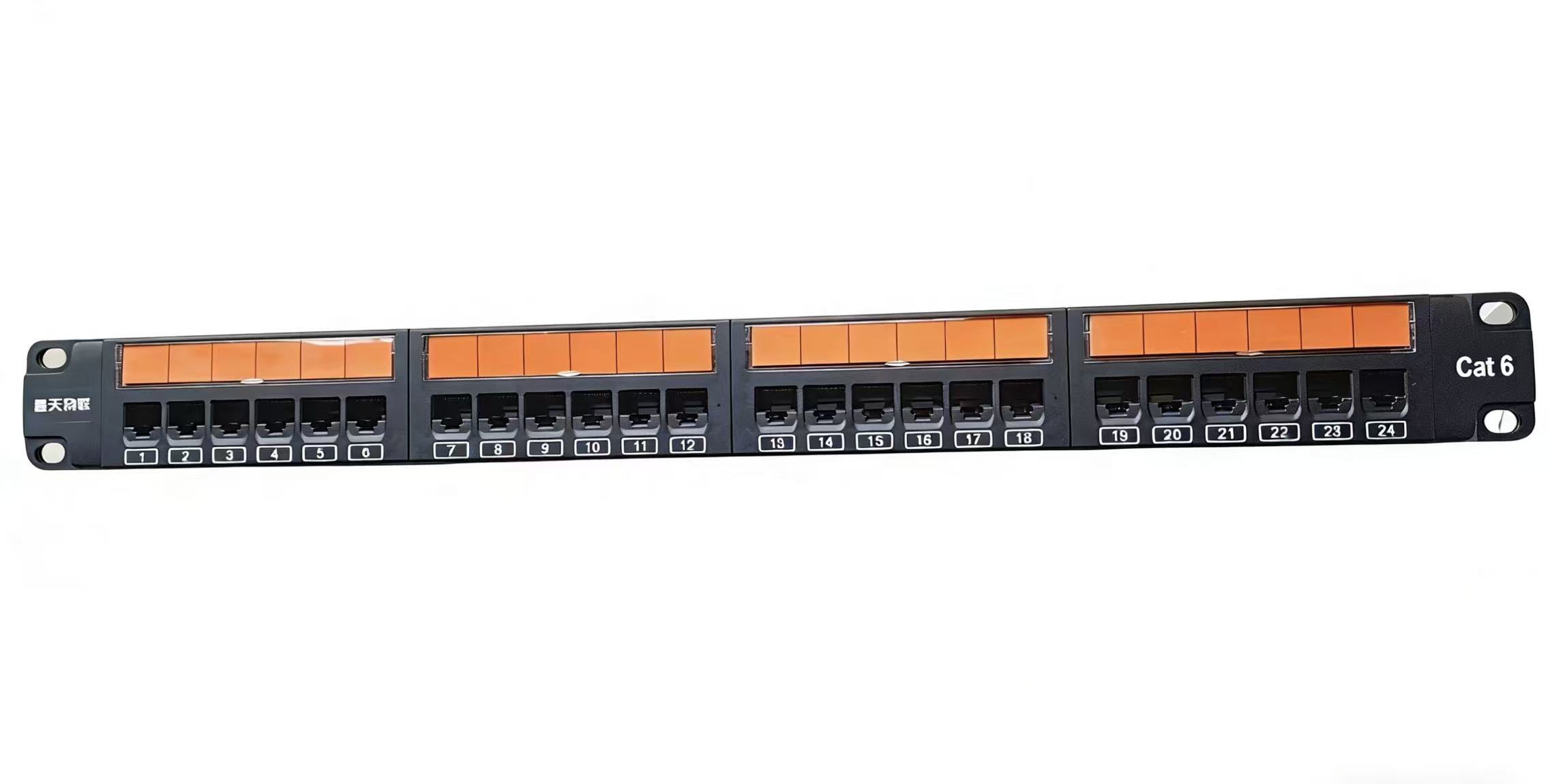 24口模块化屏蔽配线架（空架）